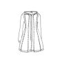 Rundholz DIP - Ausgestellter leinen baumwoll stretch mantel - 1252241202