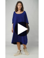Rundholz DIP - Wadenlanges thin french terry kleid - 1252280902