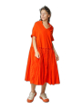 Rundholz DIP - Ausgestelltes thin french terry kleid - 1252280908