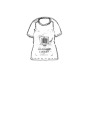 Rundholz DIP - Schmales baumwoll jersey t-shirt mit platziertem druck - 1252300501