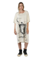 Rundholz DIP - Knielanges baumwoll jersey kleid mit platziertem druck - 1252300904