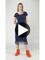 Rundholz DIP - Knielanges rippenjersey kleid - 1252340903