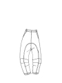 Rundholz DIP - Baggy techno stretch hose - 1252390103