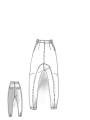 Rundholz DIP - Tulpenförmige techno stretch hose - 1252390104