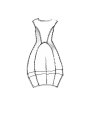 Rundholz DIP - Ballonförmiges techno stretch kleid - 1252390910