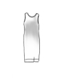 Rundholz DIP - Wadenlanges lyocell seiden jersey kleid - 1252420905