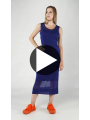 Rundholz DIP - Wadenlanges Lyocell Seiden Jersey Kleid - 1252420905