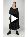 Rundholz DIP - Hüftlanger papier strick pullover - 1252450706