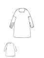 Rundholz DIP - Knielange papier stricktunika - 1252457003