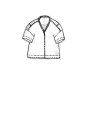 Rundholz DIP - Hüftlanges baumwoll crepe jersey t-shirt - 1252520505