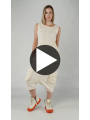 Rundholz DIP - Straight narrow cotton crepe jersey top - 1252520801