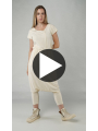 Rundholz DIP - Tulip-shaped cotton crepe jersey cupro pants - 1252560108