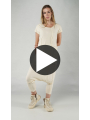 Rundholz DIP - Gerades schmales baumwoll crepe jersey cupro t-shirt - 1252560509