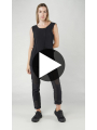 Rundholz DIP - Straight narrow cotton crepe jersey cupro top - 1252560802