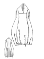Rundholz DIP - Knielanges baumwoll crepe jersey cupro kleid - 1252560901