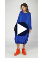 Rundholz DIP - Knielanges baumwoll crepe jersey cupro kleid - 1252560906
