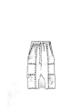 Rundholz DIP - Wadenlange baumwoll voile hose - 1252580105