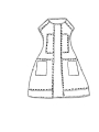 Rundholz DIP - Ausgestelltes baumwoll voile kleid - 1252580916