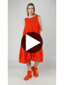Rundholz DIP - Ausgestelltes baumwoll voile kleid mit unterkleid - 1252580906