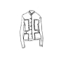 Rundholz DIP - Taillierte baumwoll voile jacke - 1252581108
