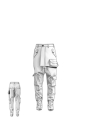 Rundholz DIP - Schmale baumwoll twill stretch hose - 1252600105