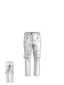 Rundholz DIP - Gerade schmale baumwoll twill stretch hose - 1252600115