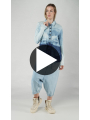 Rundholz DIP - Hip-length indigo jersey jacket - 1252621110