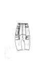 Rundholz DIP - Baggy hemp baumwoll jersey hose - 1252660106