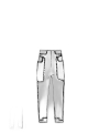 Rundholz Black Label - Gerade schmale baumwoll stretch hose - 1253220117