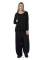 Rundholz Black Label - Hüftlanges baumwolljersey t-shirt - 1253230507