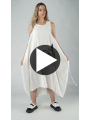 Rundholz Black Label - Robe ample en lin avec impression - 1253240901