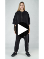 Rundholz Black Label - Ballonförmige french terry jacke mit kapuze - 1253251105
