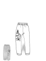 Rundholz Black Label - Lockere french terry jogginghose mit platziertem druck - 1253290101