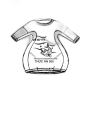 Rundholz Black Label - Ballonförmiges french terry t-shirt mit platziertem druck - 1253290504