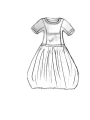 Rundholz Black Label - Ausgestelltes french terry kleid mit platziertem druck - 1253290907