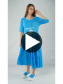 Rundholz Black Label - Flared french terry dress with placed print - 1253290907