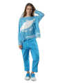 Rundholz Black Label - Ausgestellter baumwoll pullover mit druck - 1253330701