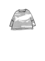 Rundholz Black Label - Kastenförmiger baumwoll pullover mit druck - 1253330702