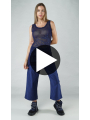 Rundholz Black Label - Narrow mesh top with placed 3d print - 1253340803