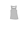 Rundholz Black Label - Gerades schmales mesh top - 1253340805