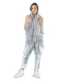 Rundholz Black Label - Foulard en soie de coton semi-transparent avec impression - 1253361406