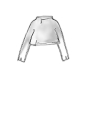 Rundholz Black Label - Kurzer high twist baumwoll pullover - 1253380703