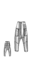 Rundholz Black Label - Schmale baumwolltwill stretch hose mit streifendruck - 1253390103
