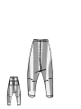 Rundholz Black Label - 7/8 lange baumwolltwill stretch hose mit streifendruck - 1253390111