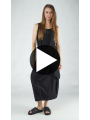 Rundholz Black Label - Calf-length cotton twill stretch skirt - 1253390324