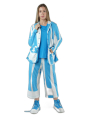 Rundholz Black Label - Taillierte baumwolltwill stretch jacke mit streifendruck - 1253391101