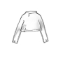 Rundholz Black Label - Kurzer high twist jaquard pullover - 1253410711