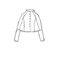 Rundholz Black Label - Kurze high twist jaquard strickjacke - 1253417105