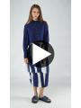 Rundholz Black Label - Kurze high twist jaquard strickjacke - 1253417105