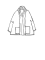 Rundholz Black Label - Gerade weite baumwollstrick strickjacke - 1253457102